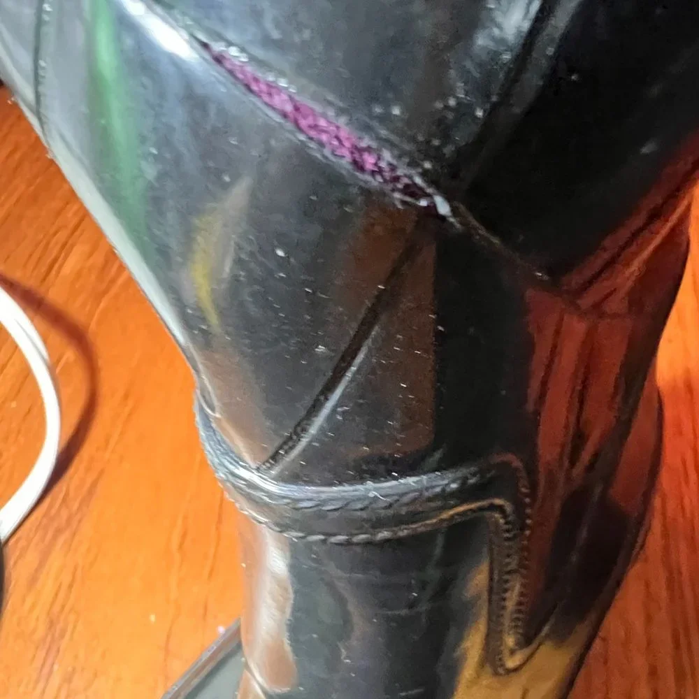 Sperry size 7 black rainboots